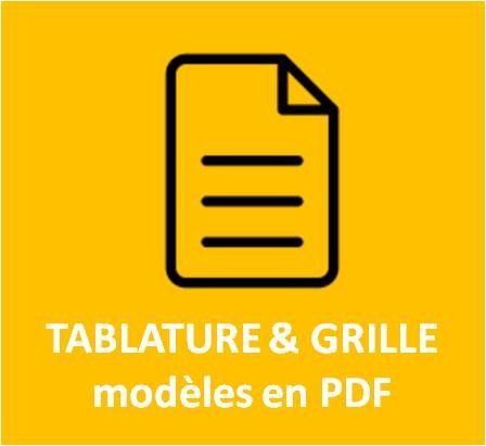 Tablatures vierge carré